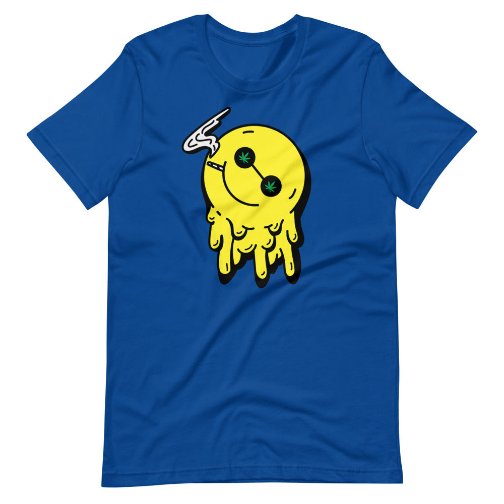 Stoned Happy Smiley Face T-Shirt - Magic Leaf Tees