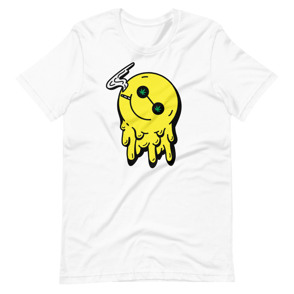 Stoned Happy Smiley Face T-Shirt - Magic Leaf Tees