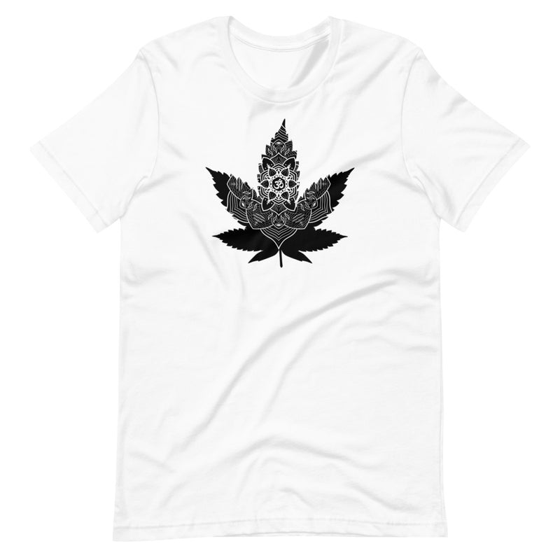 Weed Leaf Mandala T-Shirt - Magic Leaf Tees