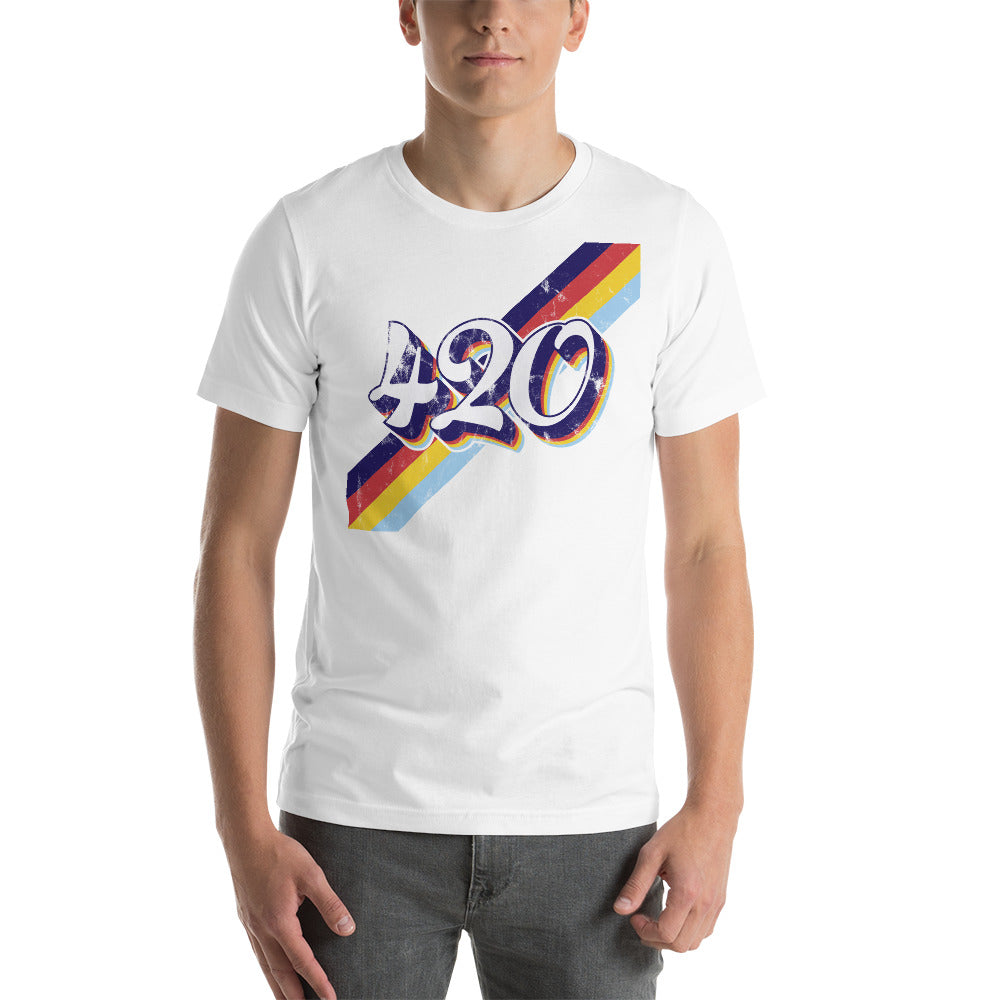 Retro 420 Bars T-Shirt - Magic Leaf Tees