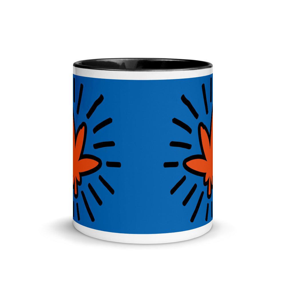 Radiant Pot Leaf Pop Art Mug with Color Inside - Magic Leaf Tees