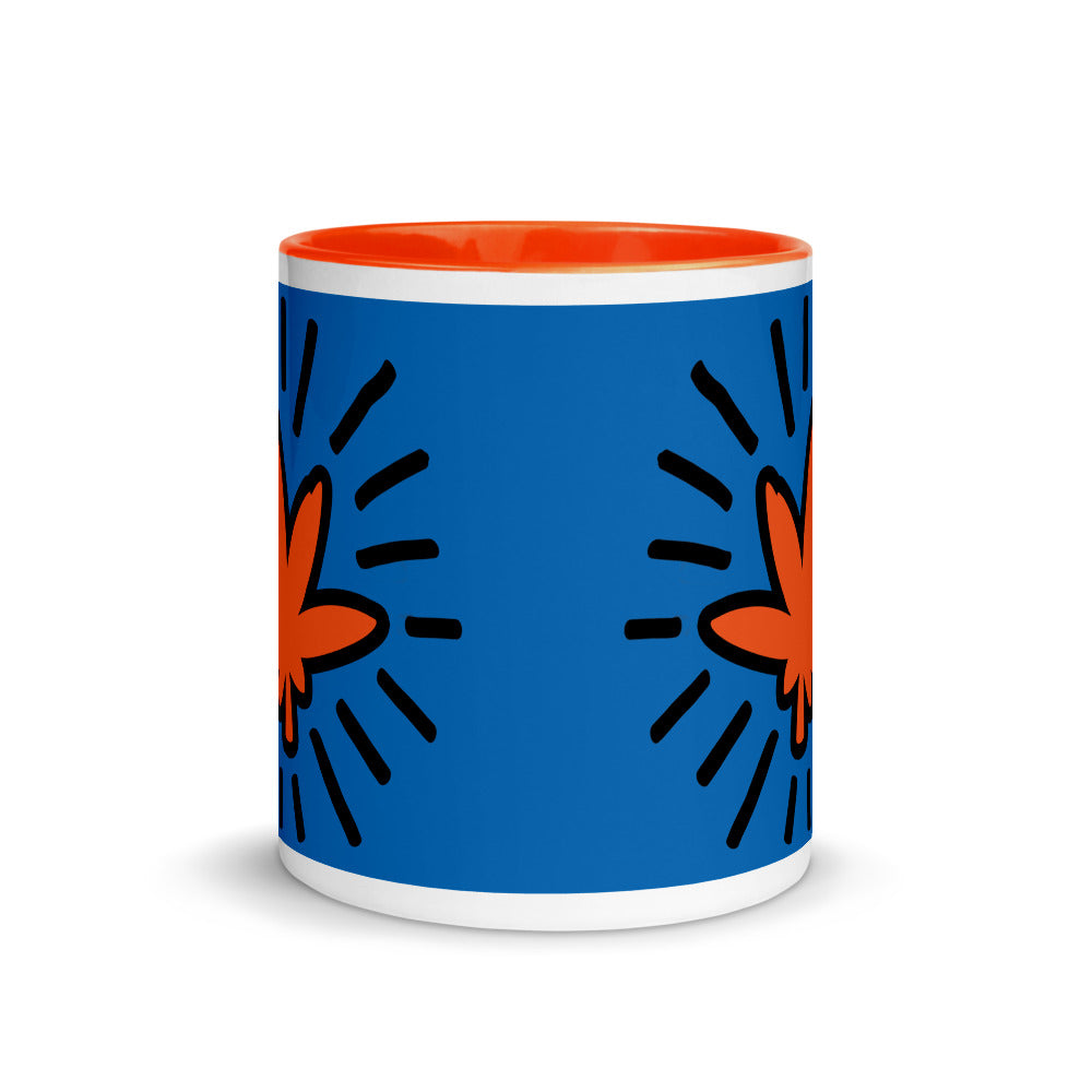 Radiant Pot Leaf Pop Art Mug with Color Inside - Magic Leaf Tees